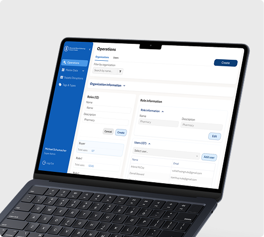 Hospital supply management platform